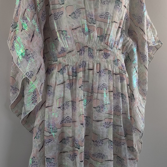 Free People/Anna Sui Iridescent Multicolor Swim Coverup - Picture 9 of 12